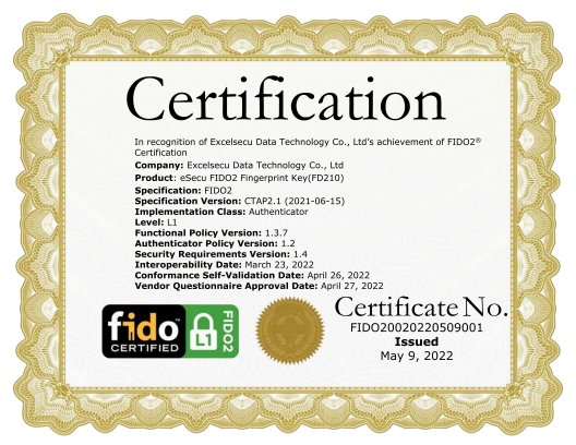 FIDO(FIDO2 L1 FP Key).png